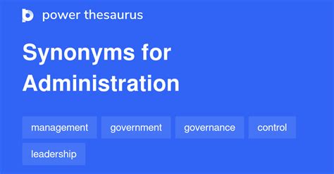 Ministration synonyms .